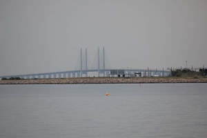 Öresundbrücke von Kastrup aus gesehen