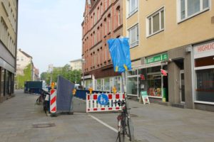 Unterführung aus Richtung Oststadt: Nur noch Fußgänger erlaubt