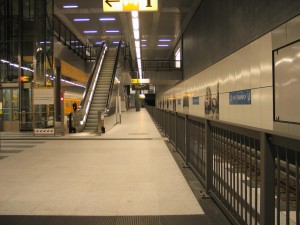 Abgesperrtes Gleis am Hauptbahnhof