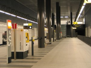 U-Bahnsteig am Hauptbahnhof