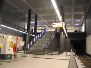 Südlicher Treppenaufgang am Hauptbahnhof