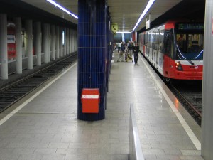 U-Bahnstation Ebertplatz, westlicher Bahnsteig