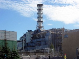 Reaktorblock 4 des Kernkraftwerks Tschernobyl im September 2006