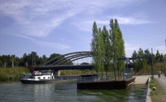 Mittellandkanal, Brücke Großer Kolonnenweg, Hannover, 2003