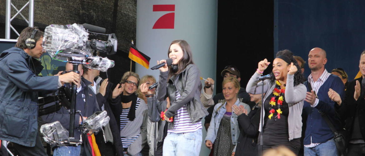 Empfang für Lena Meyer-Landrut nach dem ESC-Gewinn am Neuen Rathaus, Hannover, 2010