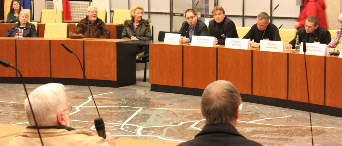 Fragestunde an die Politik im Ratssaal, Neujahrsempfang im Neuen Rathaus, Hannover, 2014
