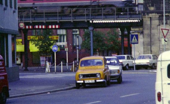 Breithauptstraße und Bahnbrücke, 1980